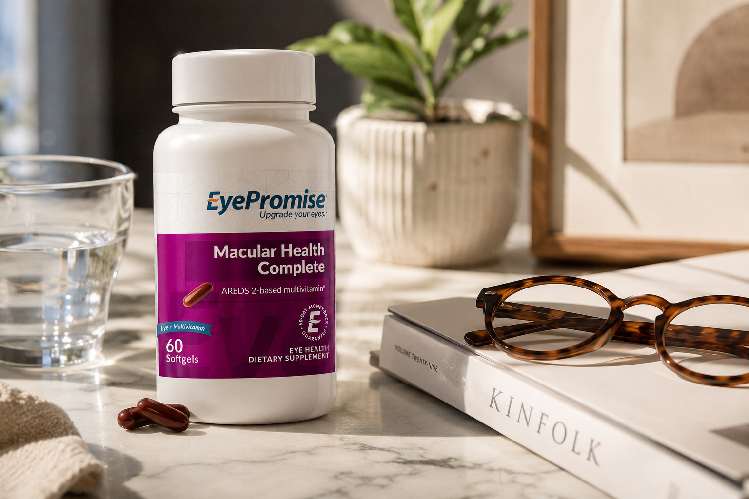 EyePromise Restore eye health supplement with 60 softgels